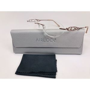 New Marchon Airlock Brown 205 210 SINCERITY  Eyeglasses 49mm with Case & Cloth